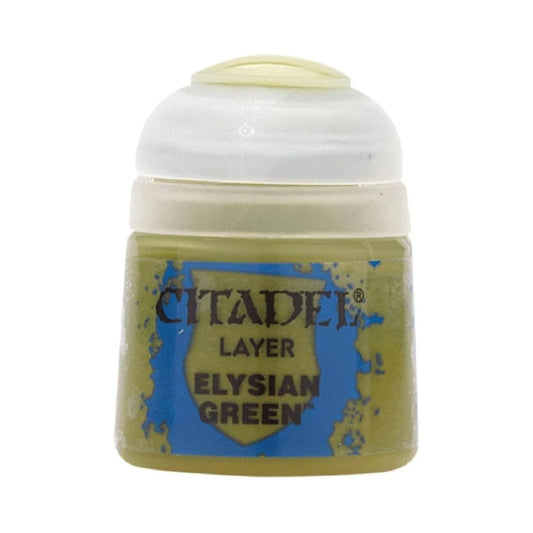 Warhammer Citadel Base Elysian Green Paint Bottle 12ml