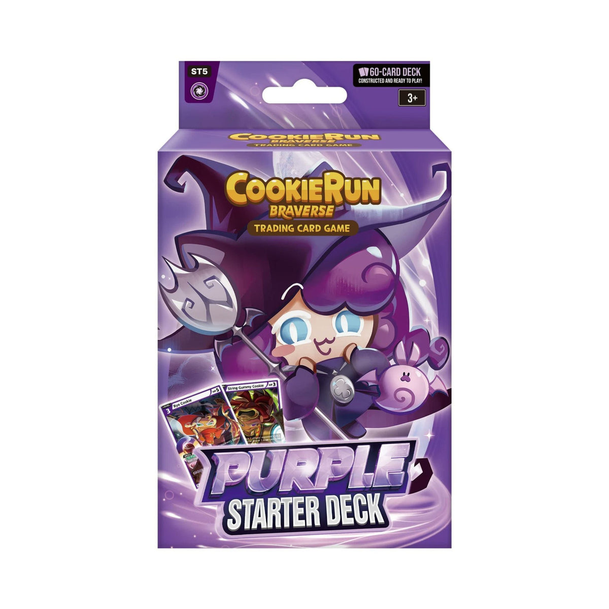 Cookie Run TCG ST5 Purple Starter Deck 60 Card Prebuilt Deck Cookie Run Card Game