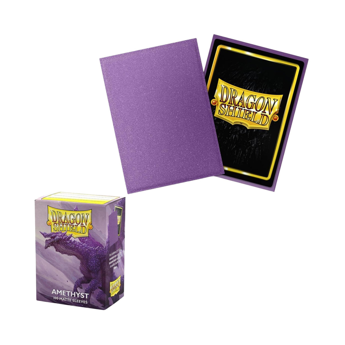 Dragon Shield Sleeves Matte Amethyst 100ct Trading Card Protectors