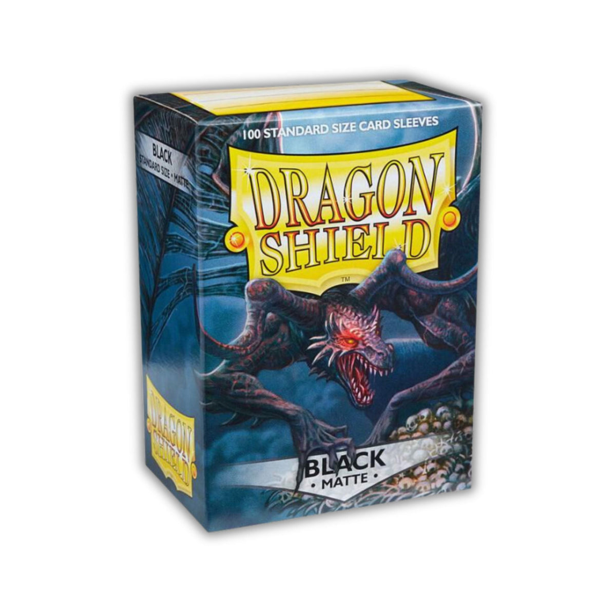 Dragon Shield Card Sleeves Standard Size Matte Black 100ct Durable Matte TCG Sleeves for Trading Cards, Collectible Card Games, Card Deck Protection, Premium Shuffle Feel