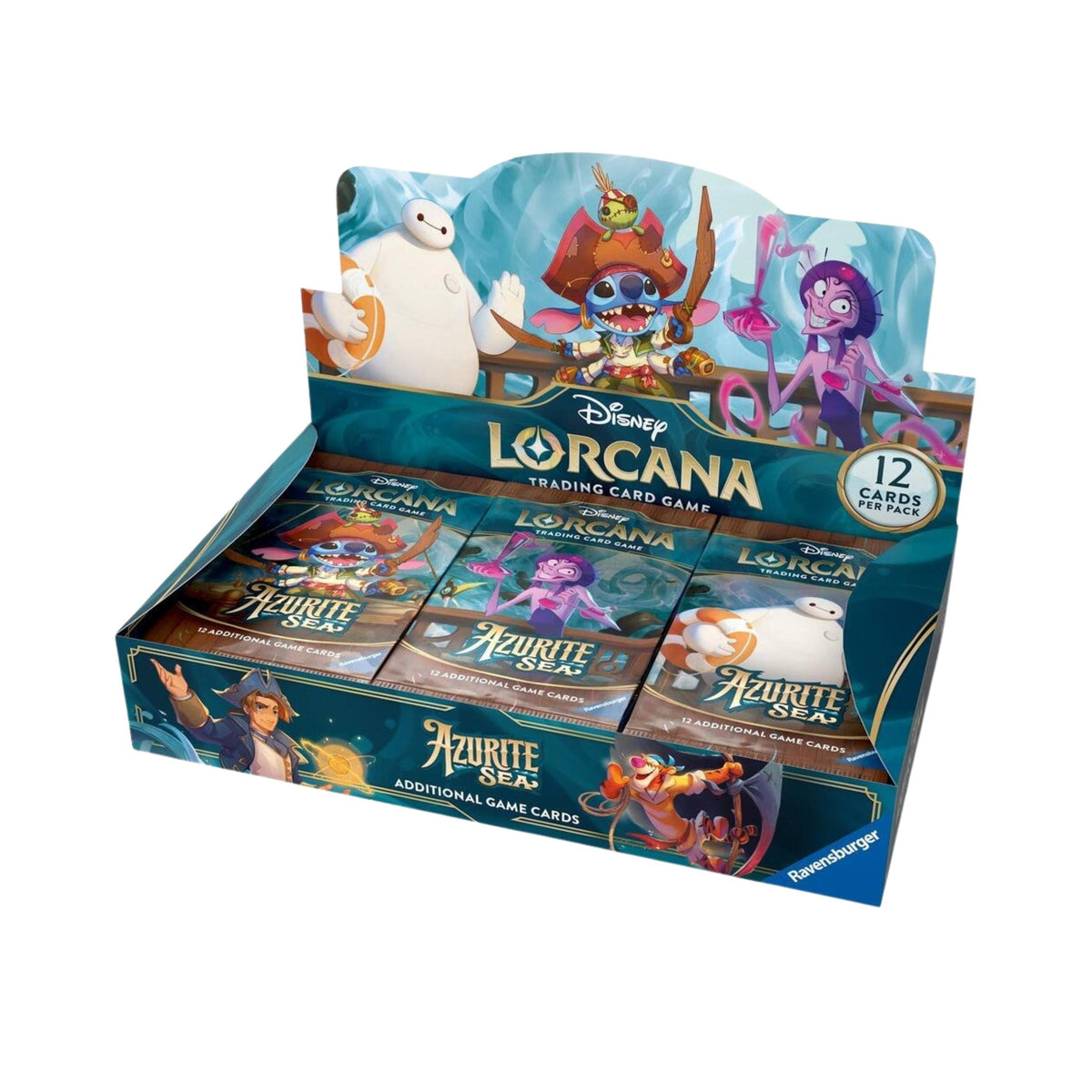 Disney Lorcana TCG Azurite Sea Booster Box | Collectible Disney Trading Cards and Booster Packs