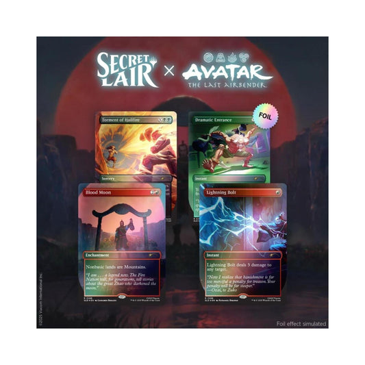 Magic: The Gathering TCG Secret Lair x Avatar The Last Airbender Everything Changed Rainbow Foil