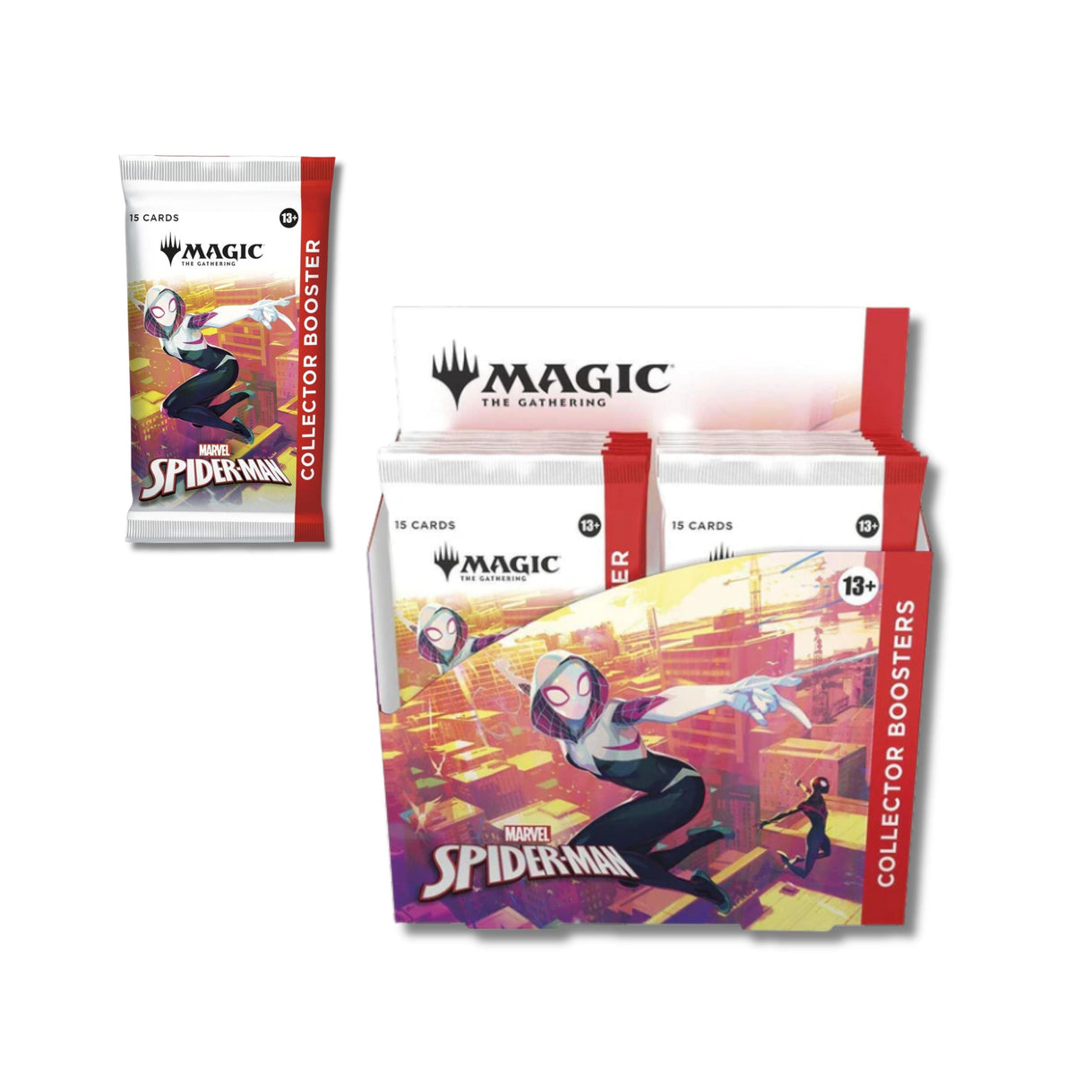 Magic: The Gathering Marvel Spider-Man Collector Booster Box – 12 Packs, Premium Foil & Showcase MTG Marvel Trading Cards, Limited Edition TCG Collector Booster Set for Collectors and Players