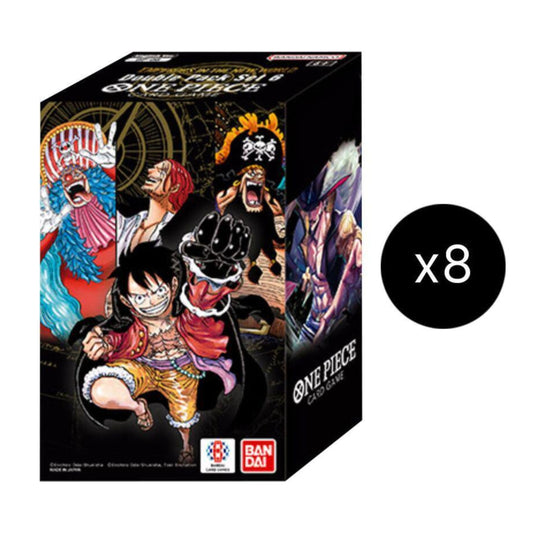One Piece TCG OP-09 Double Pack Set 6 Sealed Display 8 Box Trading Card Game