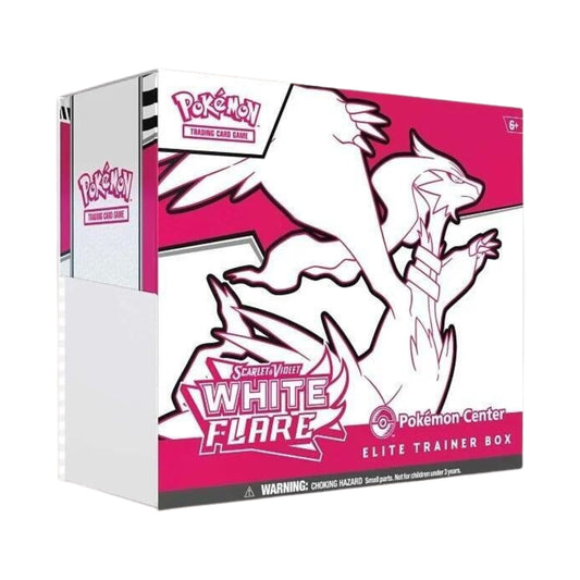 Pokemon TCG Pokemon Center SV White Flare Elite Trainer Box ETB with Booster Packs and Accessories