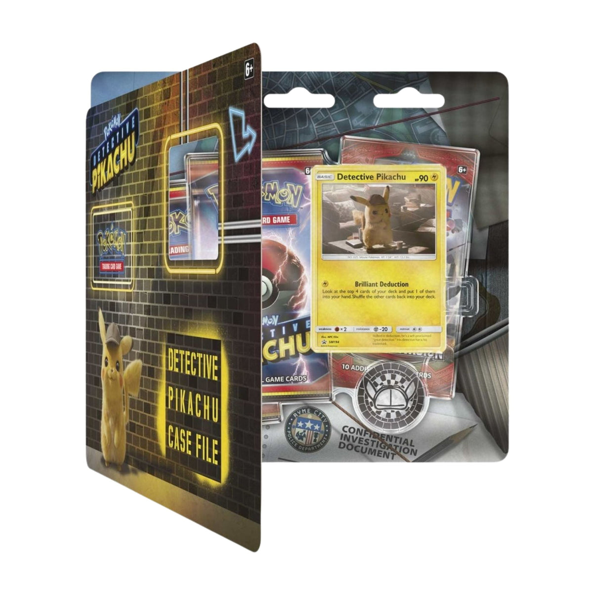Pokemon TCG Detective Pikachu Case File Card Game Set with Promo Card and Booster Packs