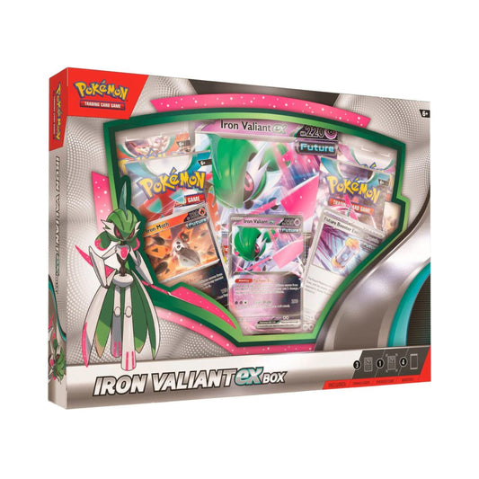 Pokemon TCG Iron Valiant ex Box Trading Card Game Collection Box