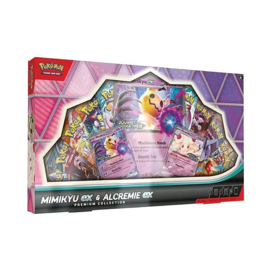Pokemon TCG Mimikyu ex and Alcremie ex Premium Collection Promo Cards and 10 Booster Packs