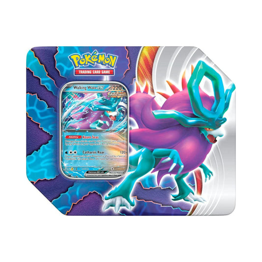 Pokemon TCG Paradox Clash Tin Walking Wake ex Trading Card Game