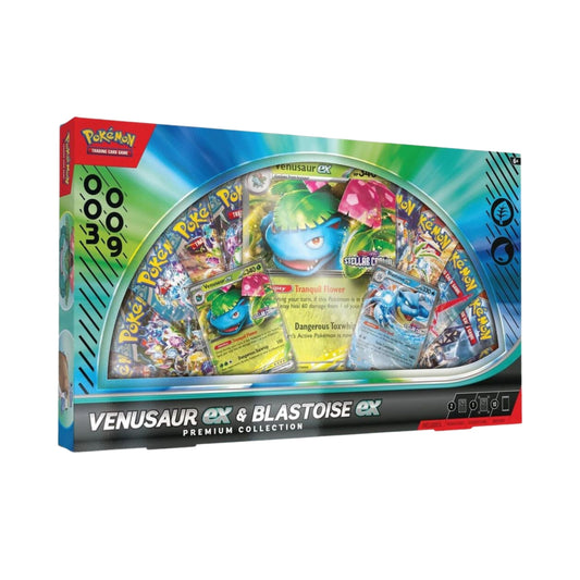 Pokémon TCG Venusaur ex & Blastoise ex Premium Collection – Sealed Pokémon Cards