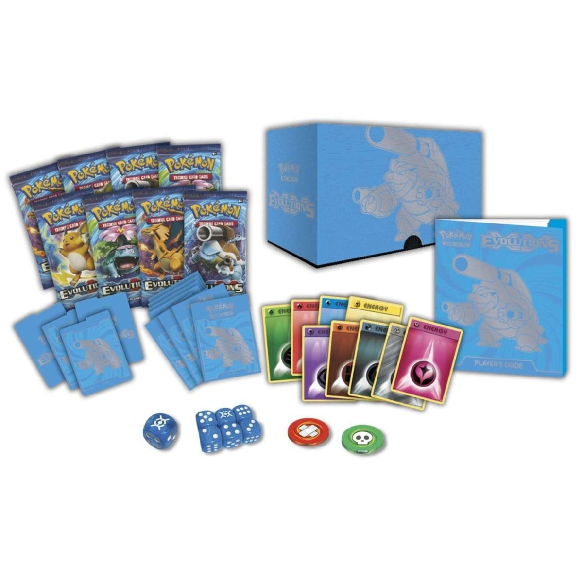 Pokémon TCG XY Evolutions Elite Trainer Box – ETB Pokémon Cards Box with 8 Booster Packs, Sleeves, Energy Cards & Game Accessories – Classic Evolution Pokémon Card Pack Gift Set