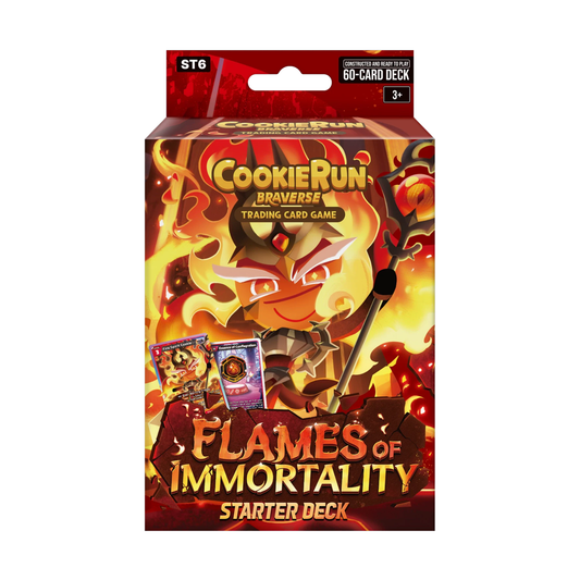 CookieRun Braverse TCG ST-06 Flames of Immortality Red Starter Deck 60 Card Game Set