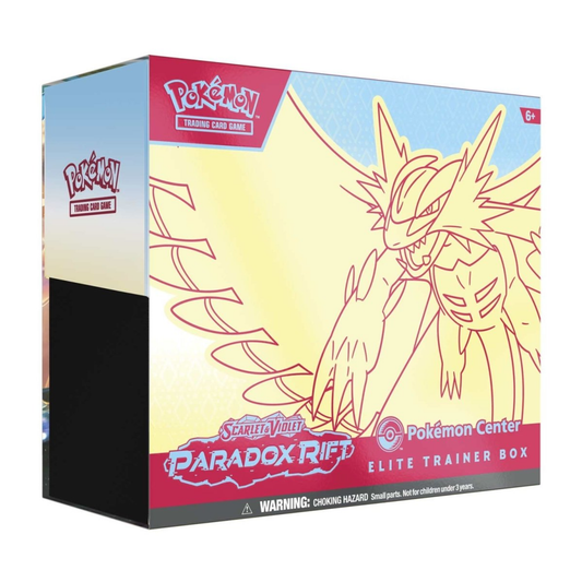 Pokemon TCG Scarlet and Violet Paradox Rift Pokemon Center Elite Trainer Box Roaring Moon