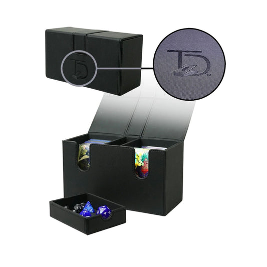 TopDeck 200+ Card Dual Deck Box Trading Card Storage Case for TCG, CCG, and Sports Cards