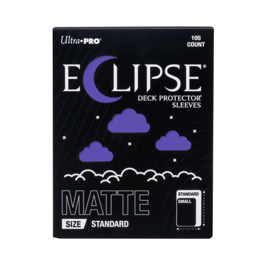 Ultra PRO Eclipse Matte Standard Size Card Sleeves 105ct Royal Purple – Durable Opaque Deck Protectors for Trading Cards, TCG, MTG, Pokémon Card Game Deck Protection (PRE-ORDER AUGUST)
