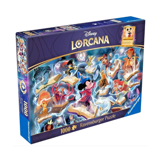 Disney Lorcana 1000 Pc Ravensburger Puzzle Glimmers o f The Realm Amber