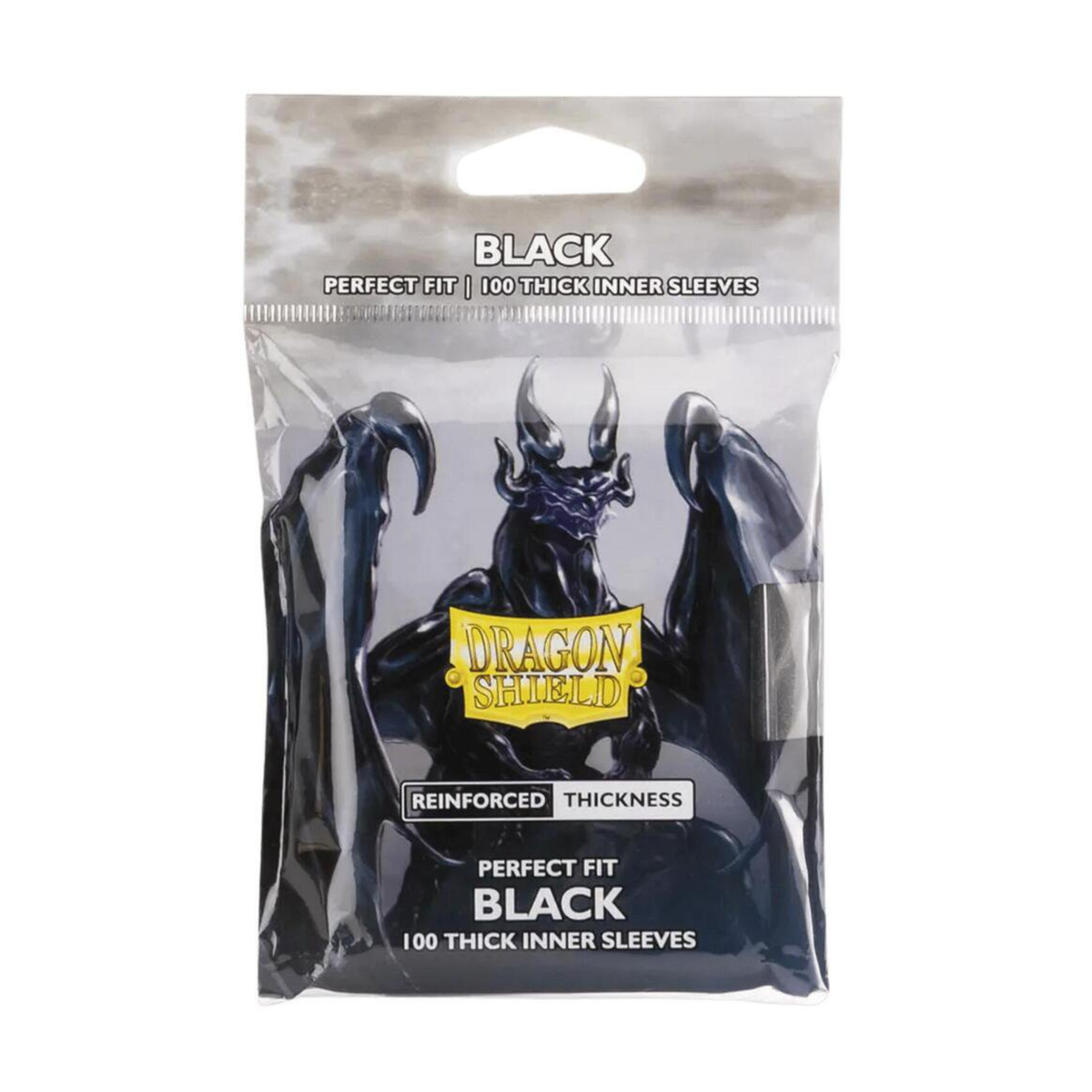 Dragon Shield Perfect Fit Black Thick Inner Card Sleeves 100 Count