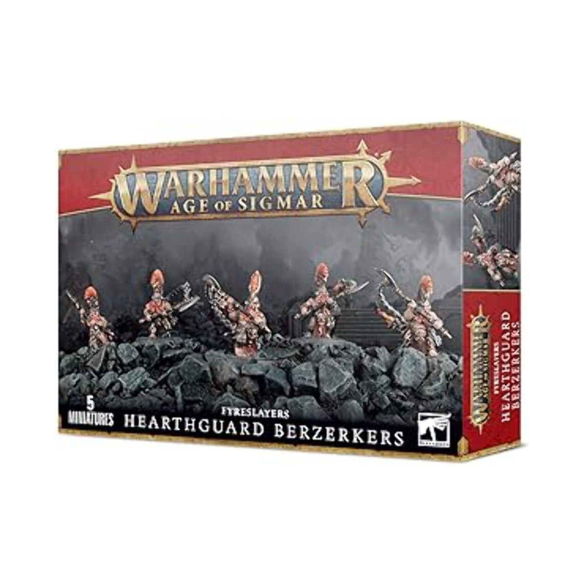 Warhammer Age of Sigmar Fyrslayer Heartguard Berzerkers - 5 Miniatures