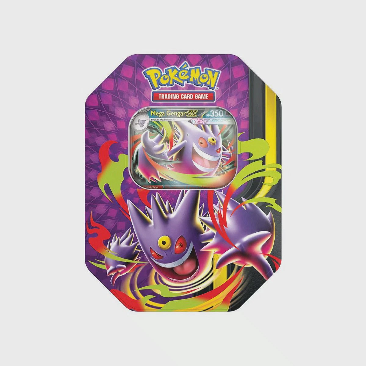 Pokemon TCG Mega Moonlit Tin Trading Cards 4 Booster Packs Collectible Game Set
