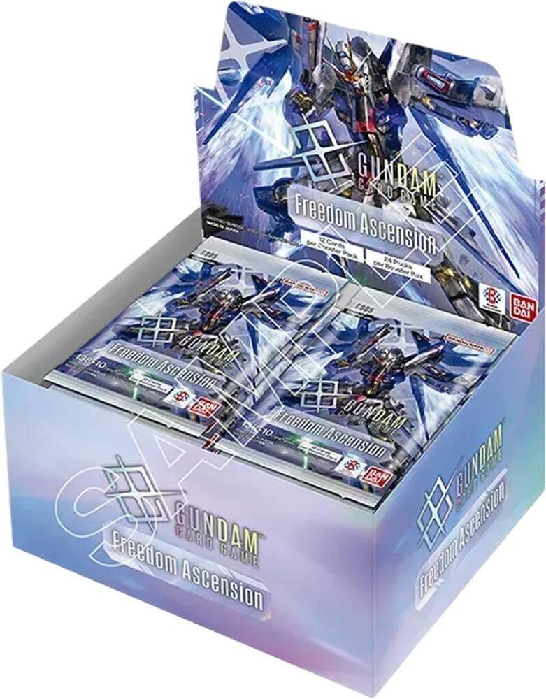 Gundam Card Game Freedom Ascension GD05 Booster Box | 1st Anniversary Trading Card Expansion | 24 Booster Packs | Features G Gundam, Strike Freedom Gundam & Nu Gundam