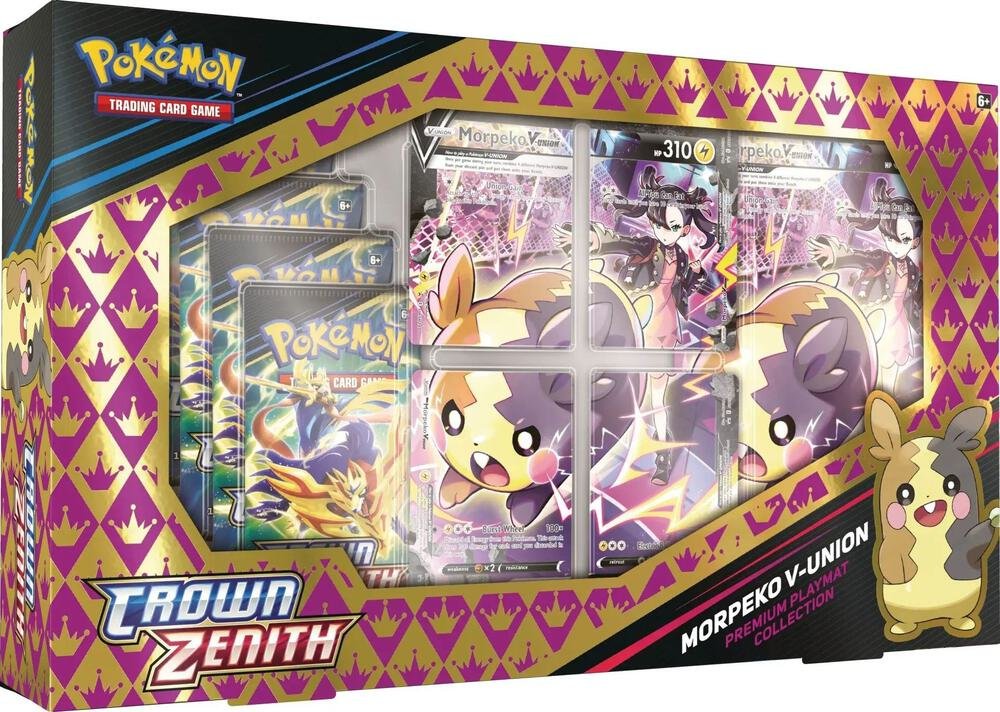 Pokémon TCG Crown Zenith Morpeko V-UNION Playmat Premium Collection