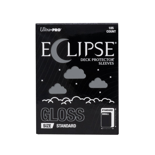 Ultra Pro Eclipse Gloss Smoke Grey Standard Deck Protector Sleeves 105CT – Opaque, Split-Resistant Card Sleeves for Trading Cards, TCG, Card Games & Collectible Card Deck Protection (PRE-ORDER AUGUST)