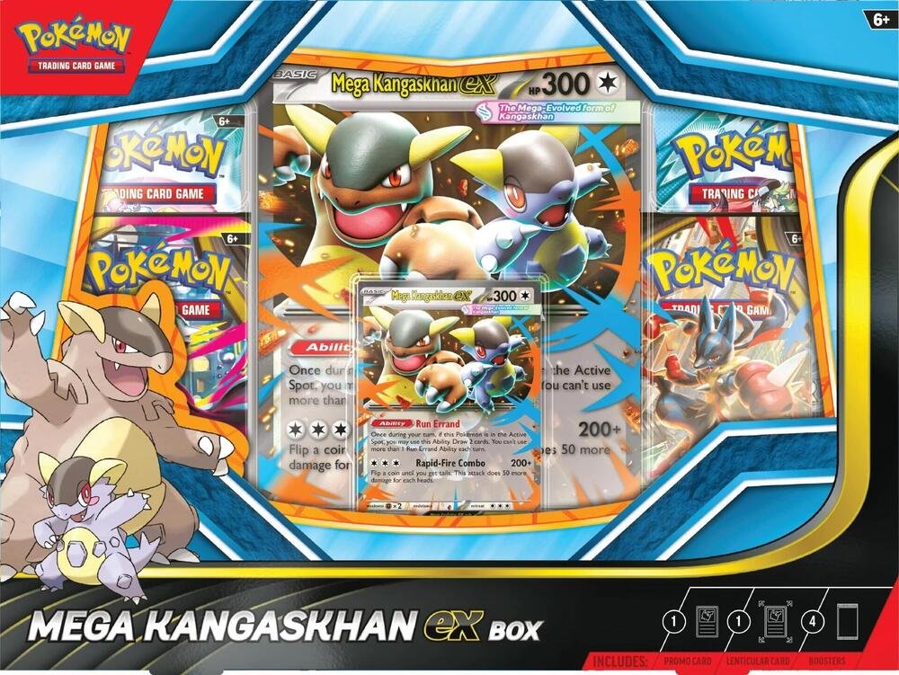 Pokemon TCG Mega Kangaskhan Ex Box with Promo Cards and Booster Packs