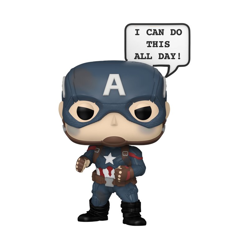 Captain America (I Can Do This All Day) Funko Pop! Marvel Studios The Infinity Saga - WonderCon 2025 Exc SHARED Sticker - Approx. 4.55" Exclusive Collectible Vinyl Figure #1480 Bundled with Display Box Protector Case