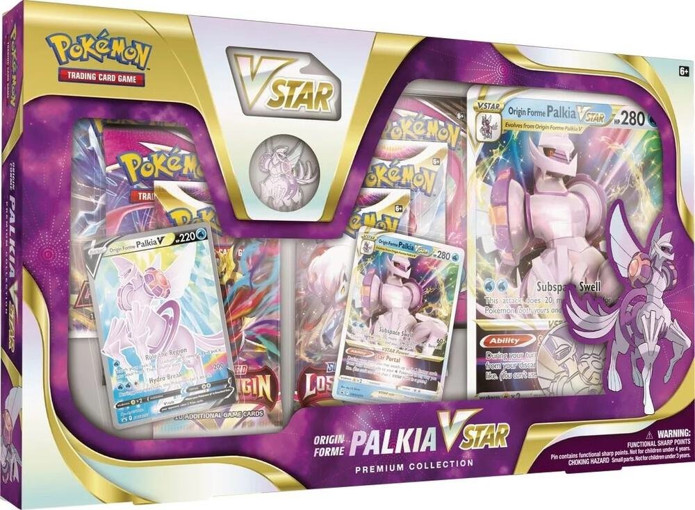 Pokémon TCG Origin Forme Palkia VSTAR Premium Collection – Pokémon Cards, Booster Packs, Collectible Card Games