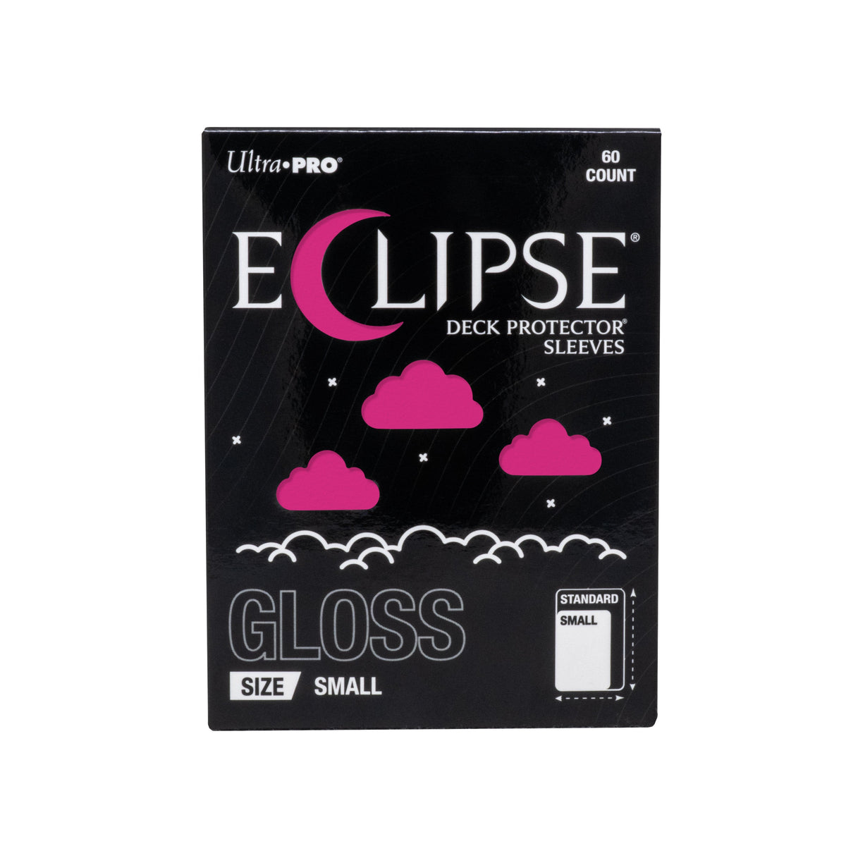 Ultra PRO Eclipse Gloss Small Deck Protector Sleeves Hot Pink 60CT – Opaque Back TCG Card Sleeves, Smooth Shuffle Feel, Durable Protection for Trading Cards, Card Game & Collectibles (PRE-ORDER AUGUST)