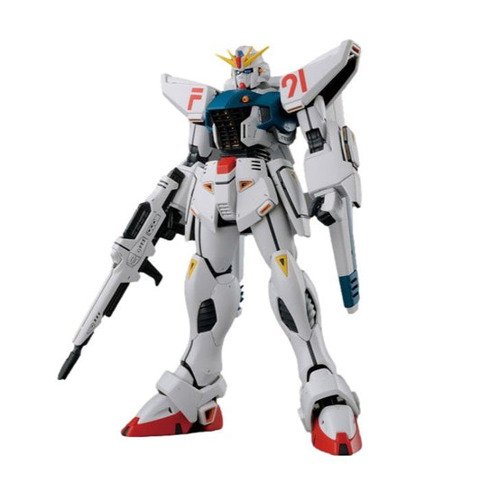 Bandai MG 1/100 Gundam F91 Ver. 2.0 Model Kit – Master Grade Gunpla Plastic Model Building Kit for Collectors & Fans
