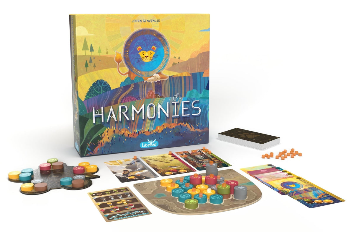 Asmodee Harmonies Board Game - Create Oneiric Landscapes, Strategic & Poetic Gameplay, Fun Family Game for Kids & Adults, Ages 10+, 1-4 Players, 30 Min Playtime, (Multilingual Edition)