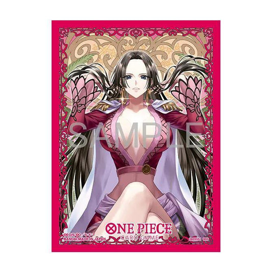 Bandai One Piece Card Game Sleeves Boa Hancock 70 Count Gloss Finish 2.6 x 3.6 Card Sleeves