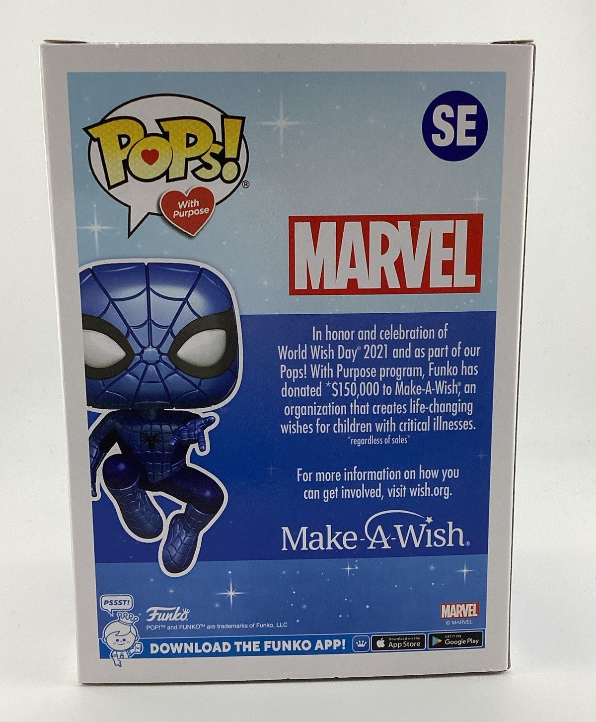 Funko Pop! Vinyl: Marvel - Spider-Man (Metallic) Make A Wish #SE