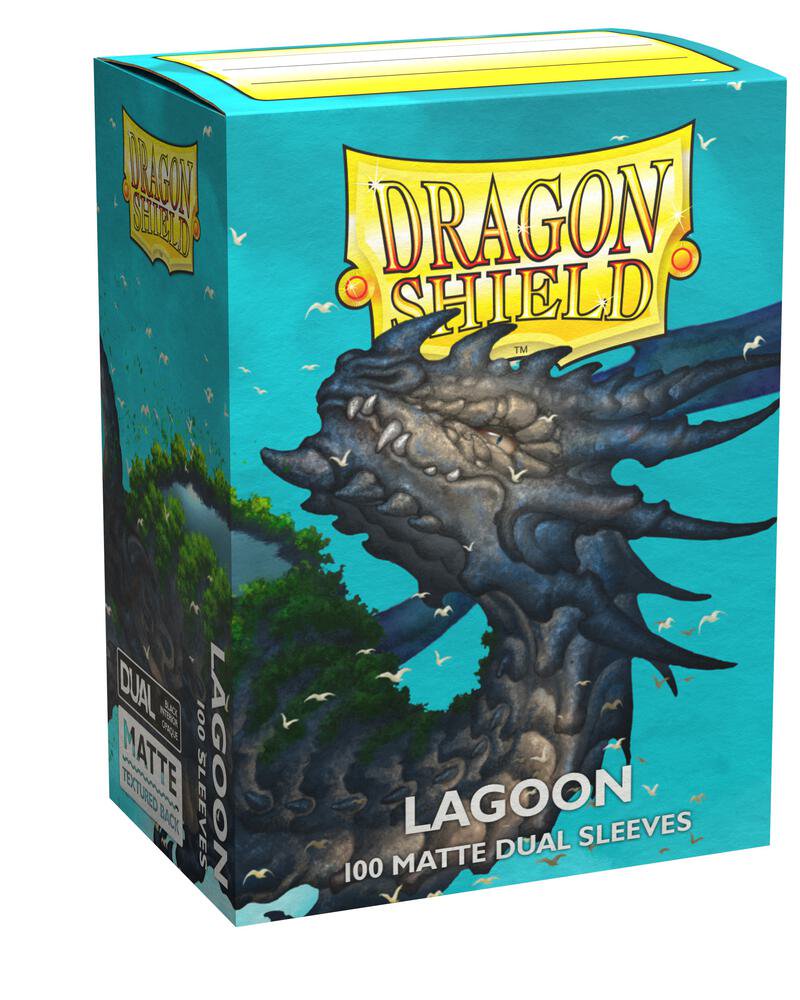 Dragon Shield Dual Matte Sleeves Lagoon 100ct Standard Size Trading Card Game Sleeves