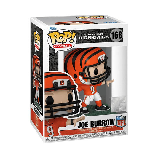 Joe Burrow (Home Uniform) Funko Pop! Football NFL Cincinnati Bengals - Approx. 4.15" Collectible Vinyl Figure #168 with Display Box Protector Case