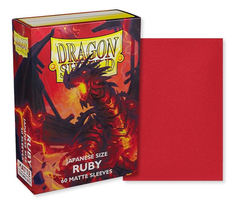 Dragon Shield Japanese Size Matte Card Sleeves - Ruby 60ct – Trading Card Protection