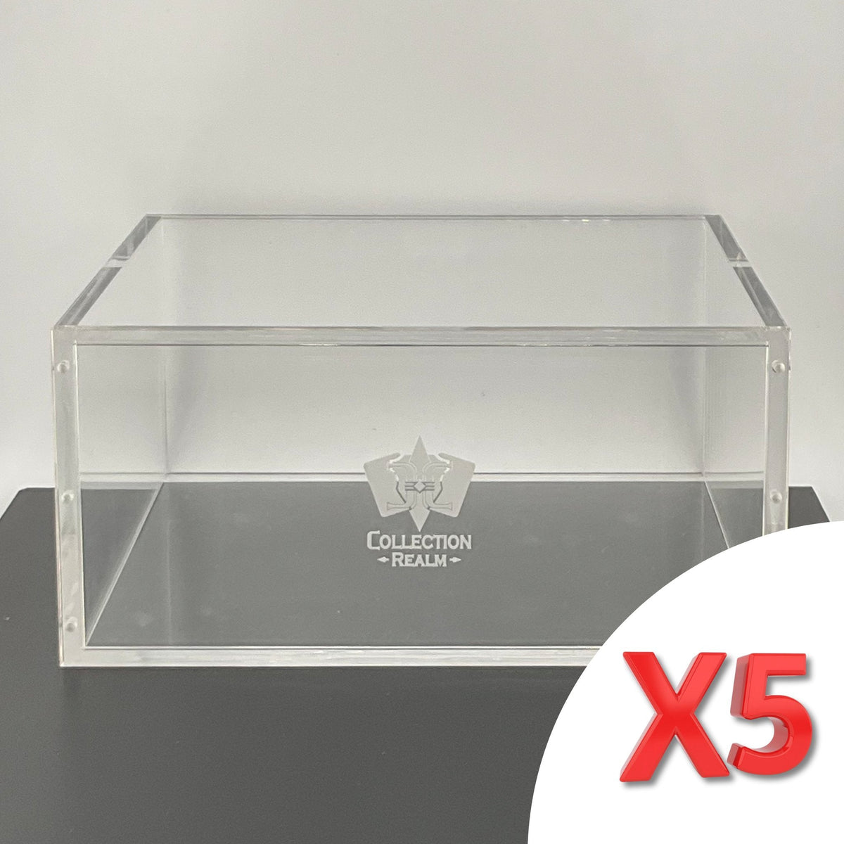 Pokémon Booster Box Acrylic Display Case – Stackable Clear Acrylic Protector with Magnetic Lid, UV Protection, Dust & Moisture Resistant for Collectors - 5-Pack