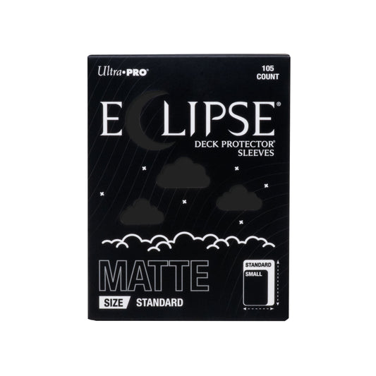Ultra Pro Eclipse Matte Standard Deck Protector Sleeves - Jet Black, 105ct - Opaque, Split-Resistant, Premium Shuffle Feel for TCG, Card Games & Collectors (PRE-ORDER AUGUST)