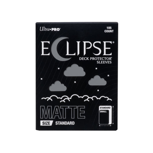 Ultra PRO Eclipse Matte Standard Deck Protector Sleeves Smoke Grey 105CT – Fully Opaque Trading Card Sleeves for TCG, Collectible Card Games, Card Game Protection & Smooth Shuffle (PRE-ORDER AUGUST)