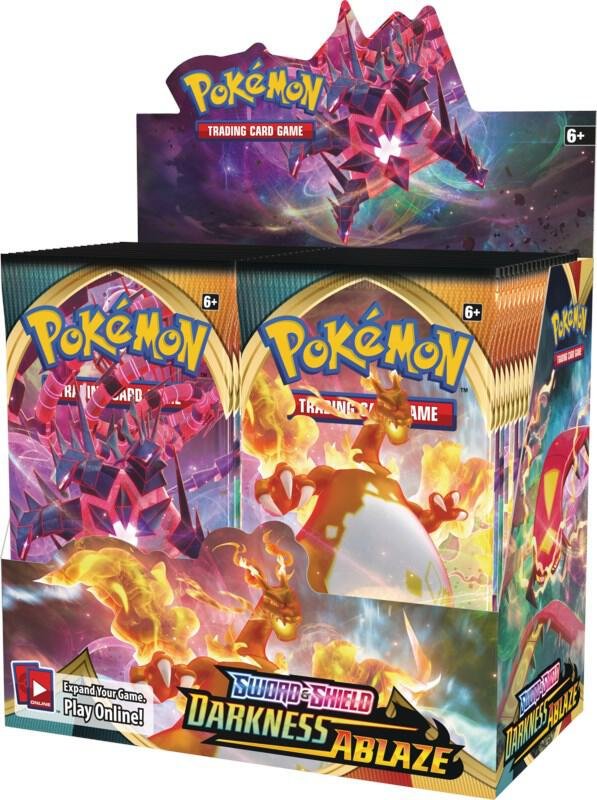Pokemon TCG Sword & Shield Darkness Ablaze Booster Box – 36 Booster Packs Pokémon Trading Cards