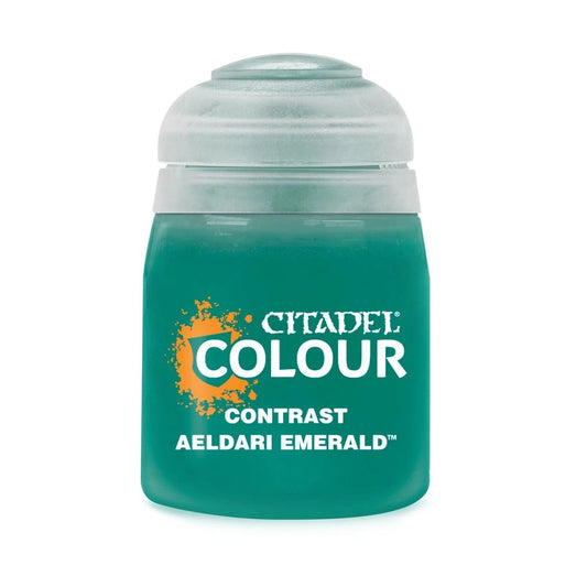 Warhammer Citadel Contrast Aeldari Emerald Paint Bottle 18ml