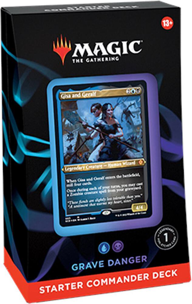 Magic: The Gathering Grave Danger Starter Commander Deck – 100-Card Preconstructed MTG TCG Deck | Graveyard Strategy Card Game Deck for Casual & Commander Format Play