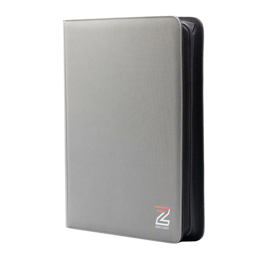 Zion Cases TopLoader 9 Pocket Binder Gray Trading Card Storage Album
