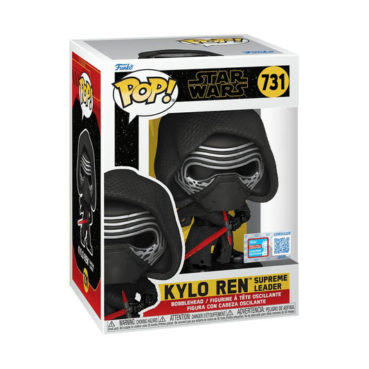 Kylo Ren Supreme Leader with Hood Funko Pop! Star Wars - NYCC 2024 Exclusive - Approx. 4.2" Collectible Limited Edition Vinyl Figure #731 with Display Box Protector Case
