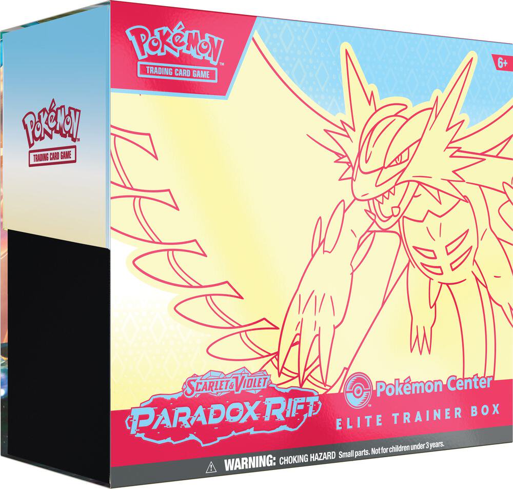 Pokemon TCG Scarlet and Violet Paradox Rift Pokemon Center Elite Trainer Box Roaring Moon