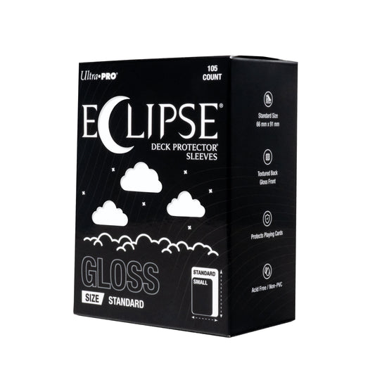 Ultra PRO Eclipse Gloss Deck Protector Sleeves Arctic White 105CT, Standard Size Card Sleeves for TCG, Trading Cards, Collectibles, Durable Opaque Sleeves, Smooth Shuffle Protection